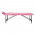 Folding massage table aluminum comfort Activ Fizjo 2 segment pink black aluminum