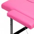 Folding massage table aluminum comfort Activ Fizjo 2 segment pink black aluminum