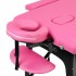 Folding massage table, wooden, Komfort Activ, Fizjo, 2 segments, pink, black wood Folding massage table, wooden, Komfort Activ, Fizjo, 2 segments, pink, black wood