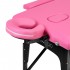 Folding massage table, wooden, Komfort Activ, Fizjo, 2 segments, pink, black wood Folding massage table, wooden, Komfort Activ, Fizjo, 2 segments, pink, black wood