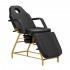 Cosmetic chair 557G with trays gold black