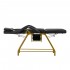 Cosmetic chair 557G with trays gold black