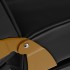 Cosmetic chair 557G with trays gold black