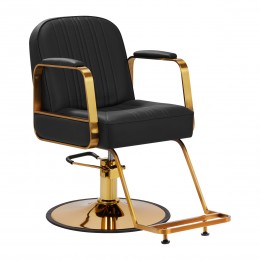 Gabbiano Acri hairdressing chair gold - black