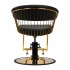 Gabbiano hairdressing chair Lille gold black
