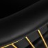 Gabbiano hairdressing chair Lille gold black