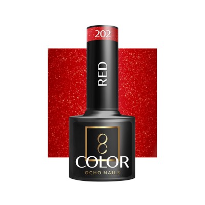 OCHO NAILS Hybrid nail polish red 202 -5 g OCHO NAILS Hybrid nail polish red 202 -5 g