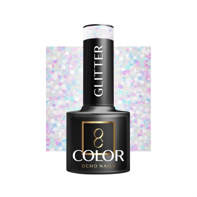OCHO NAILS Hybrid glitter nail polish G01 -5 g