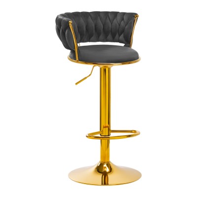 4Rico Bar stool QS-B313a velvet grey