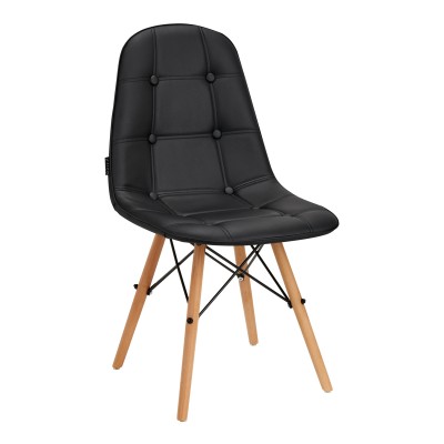 4Rico Scandinavian chair QS-185 eco leather black 4Rico Scandinavian chair QS-185 eco leather black