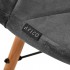 4Rico Scandinavian chair QS-186 velvet gray