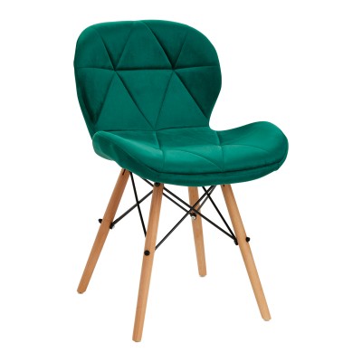4Rico Scandinavian chair QS-186 velvet green