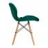 4Rico Scandinavian chair QS-186 velvet green
