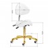 Cosmetic stool 1004 Giovanni gold white
