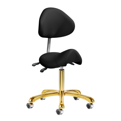 Cosmetic stool 1004 Giovanni gold black