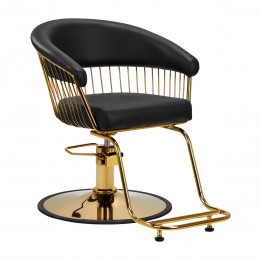 Hair System hairdressing chair Lille gold black