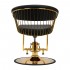 Hair System hairdressing chair Lille gold black