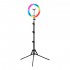 GLOW ring lamp 10"" RGB bsc with stand 10W