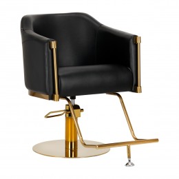 Gabbiano hairdressing chair Burgos gold black