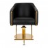 Gabbiano hairdressing chair Burgos gold black