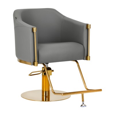 Gabbiano hairdressing chair Burgos gold gray