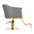 Gabbiano hairdressing chair Burgos gold gray