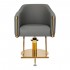 Gabbiano hairdressing chair Burgos gold gray