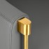 Gabbiano hairdressing chair Burgos gold gray