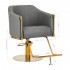 Gabbiano hairdressing chair Burgos gold gray