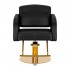 Gabbiano hairdressing chair Turin gold black