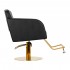 Gabbiano hairdressing chair Turin gold black