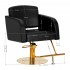 Gabbiano hairdressing chair Turin gold black