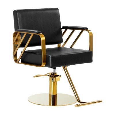 Gabbiano hairdressing chair Genoa gold black