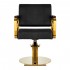 Gabbiano hairdressing chair Genoa gold black