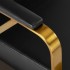 Gabbiano hairdressing chair Genoa gold black