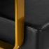 Gabbiano hairdressing chair Genoa gold black