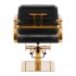 Gabbiano hairdressing chair Porto gold black