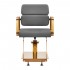 Gabbiano hairdressing chair Porto gold gray