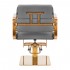 Gabbiano hairdressing chair Porto gold gray