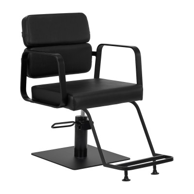 Gabbiano hairdressing chair Porto black and black