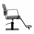 Gabbiano hairdressing chair Porto black and gray