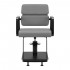 Gabbiano hairdressing chair Porto black and gray