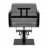 Gabbiano hairdressing chair Porto black and gray