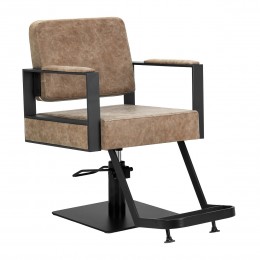 Gabbiano hairdressing chair Modena old brown