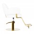 Gabbiano hairdressing chair Linz NQ gold white