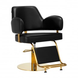 Gabbiano hairdressing chair Linz NQ gold black