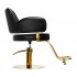 Gabbiano hairdressing chair Linz NQ gold black