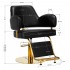 Gabbiano hairdressing chair Linz NQ gold black