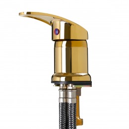 Gold hairdressing wash basin battery