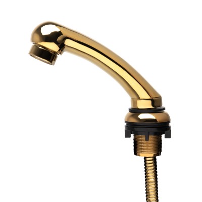 Hairdresser's wash handset, gold, small